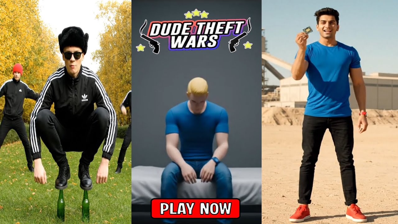 REAL LIFE DUDE MISSION FREE RICHIE /dude theft wars #roblox #funny #cartoon #anomali #poxelstudios