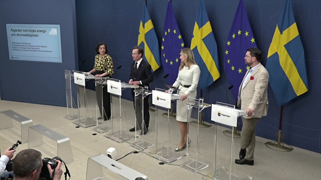 Presstr&auml;ff om &aring;tg&auml;rder mot h&ouml;jda energipriser