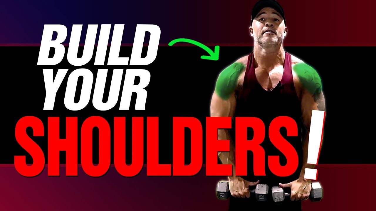 How To Build Your Shoulders With DUMBBELLS ONLY (4 Best Exercises!)