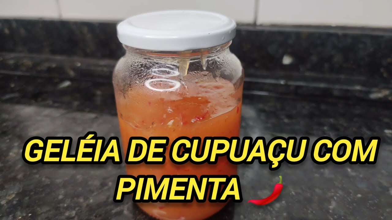 Geléia de cupuaçu com pimenta 🌶️