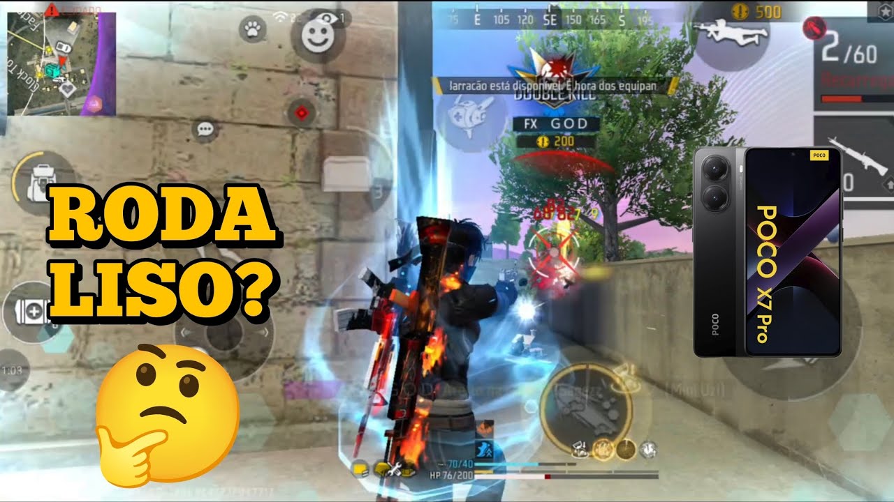 TESTEI O FREE FIRE NO ULTRA NO POCO X7 PRO 12GB/512GB
