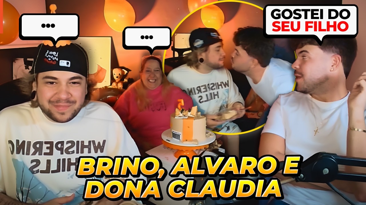 BRINO, ALVARO E DONA CLAUDIA MONTANDO A FESTA DA SHOPEE