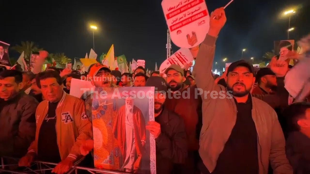Iraqis in Baghdad mark Quds day, protest in solidarity with Palestinians and Iran