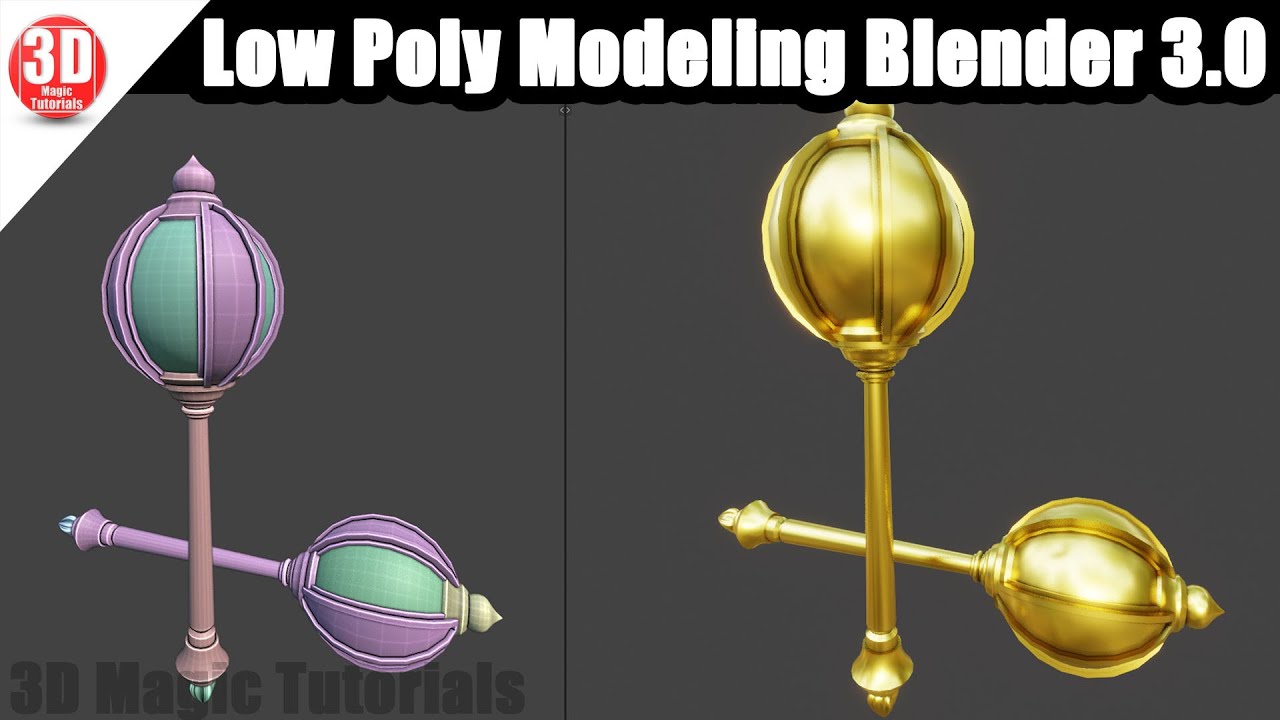 Low Poly Modeling in Blender tutorial | 3.0