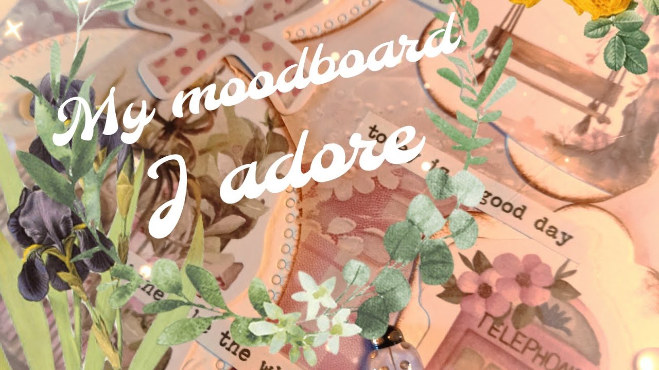Un moodboard printanier 🐞 #moodboard #scrapbooking #tuto