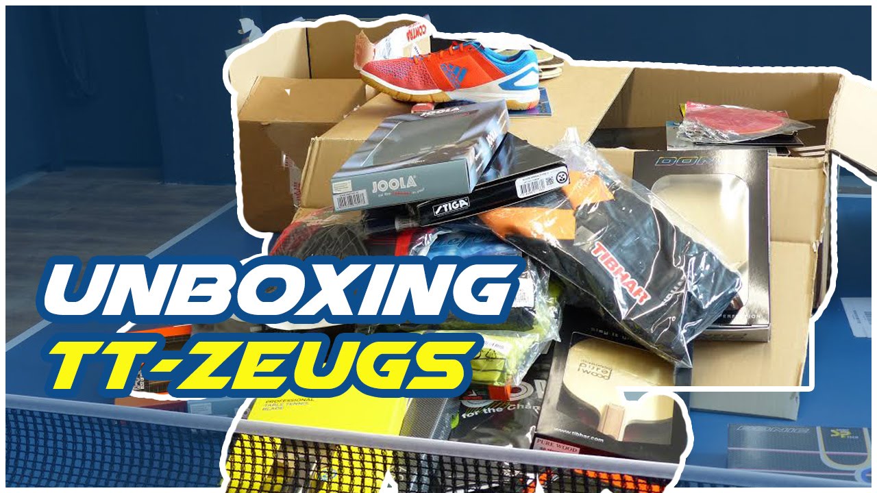 Unboxing: Die ersten Pakete sind angekommen!!! Testmaterial von Contra - Tischtennis Helden