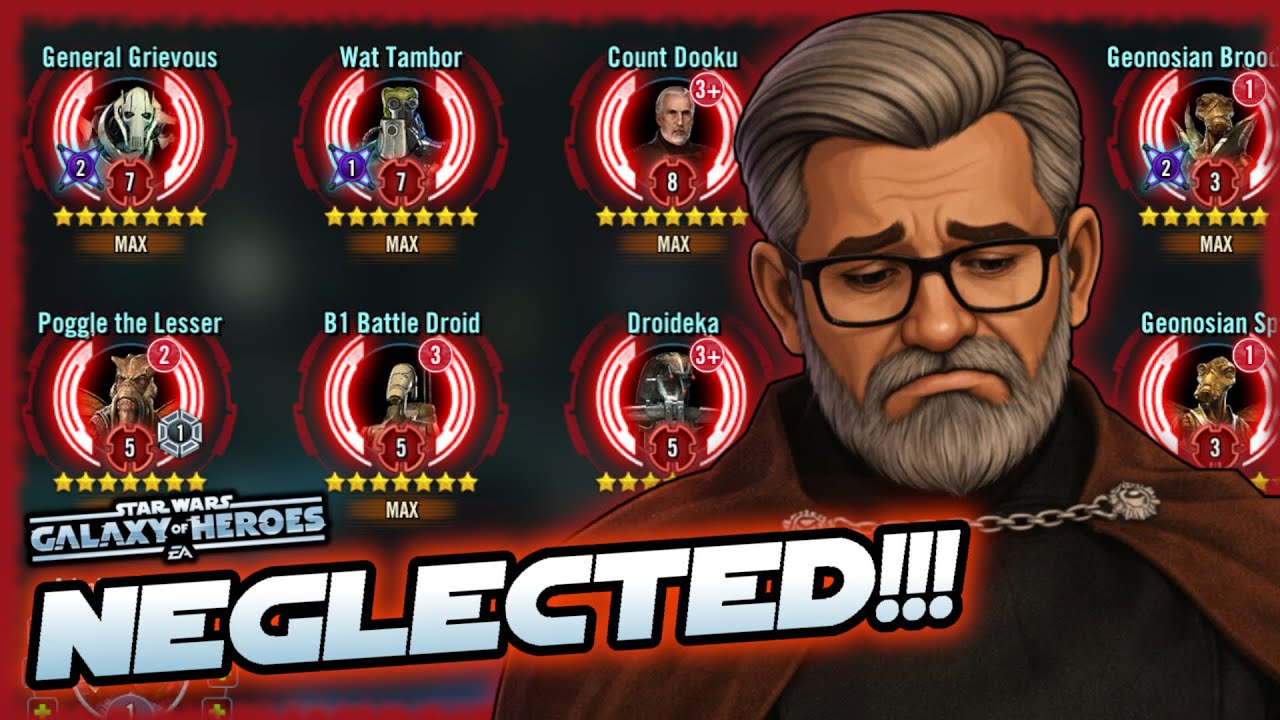 В игре Star Wars Galaxy of Heroes сепаратисты слишком долго оставались без внимания!!!
