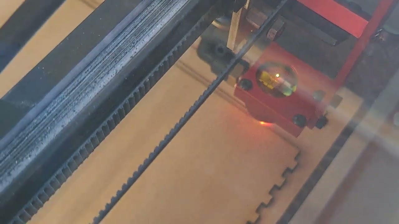CO2 Laser - Cutting a Tablet Stand 20260221