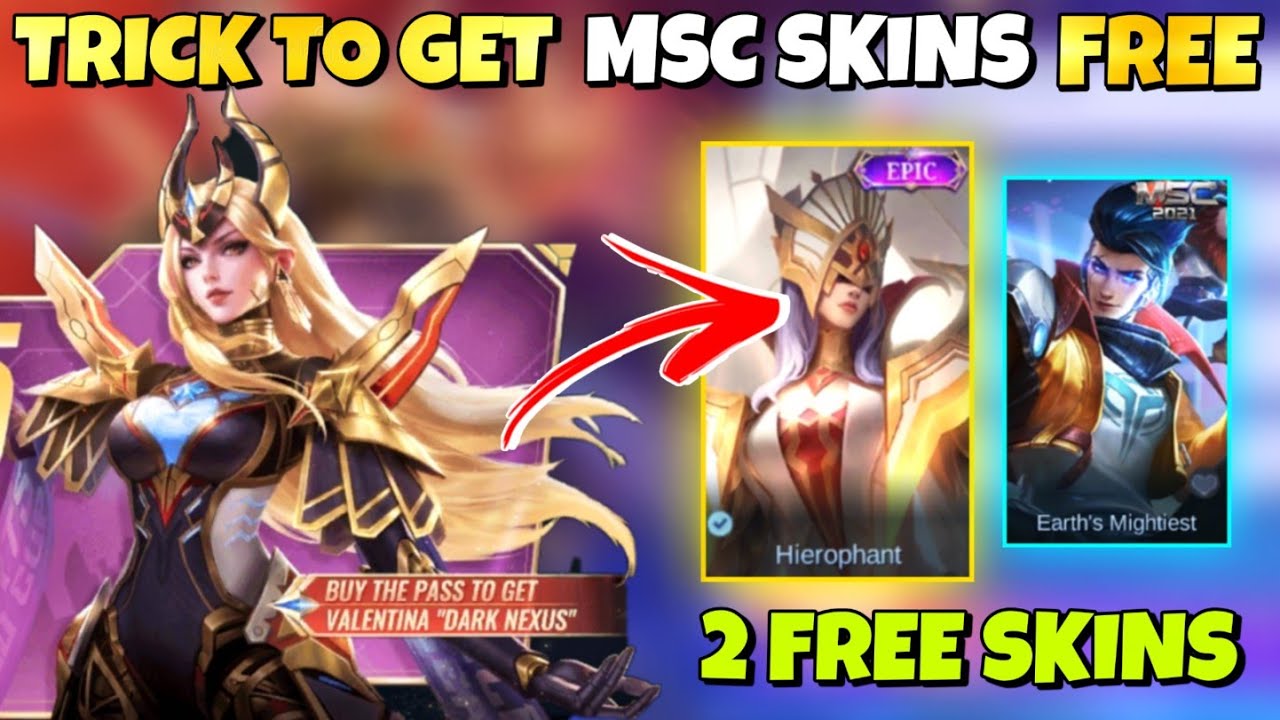 TRICK TO GET MSC SKINS FOR FREE | CHANCE TO GET MSC 2024 VALENTINA | MLBB