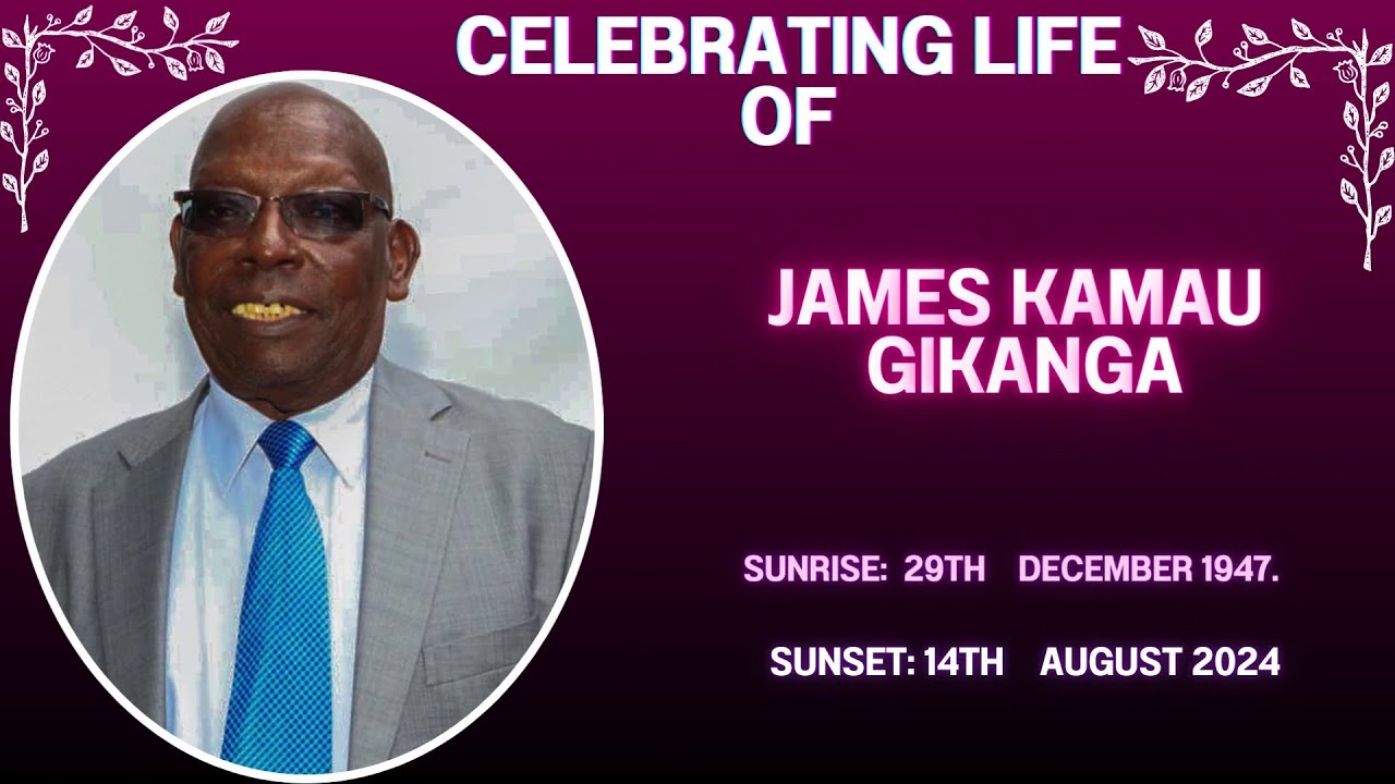 Memorial service for James Kamau Gikanga