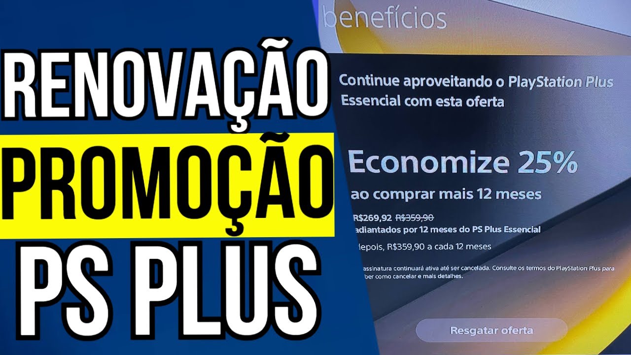 USUÁRIOS RELATAM PROMOÇÃO NA RENOVAÇÃO DA ASSINATURA DA PS PLUS e INDÍCIOS DE FIM DE SUPORTE NO PS4