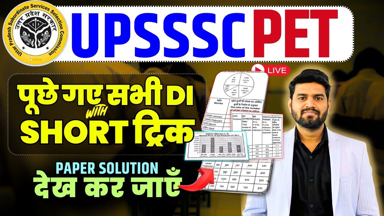 “UPSSSC PET 2025 🔥 6 Sept Shift-2 |  Full  DI पूछे गए सभी DI Short Trick #PaperReview  |