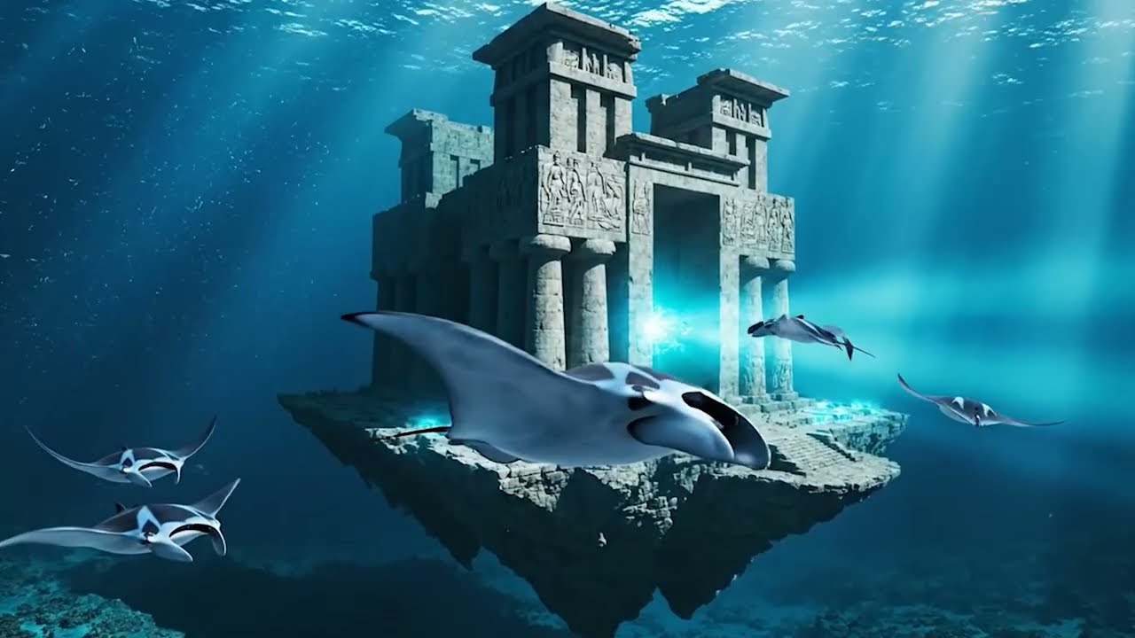 Majestic Underwater Architecture 🌊 | Sea Sounds & Relaxing Music for Deep Calm - 4K