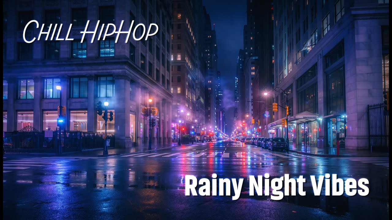 【BGM】雨音とネオンが滲む、静寂に沈む都会の夜｜Chill HipHop for Quiet Night Streets