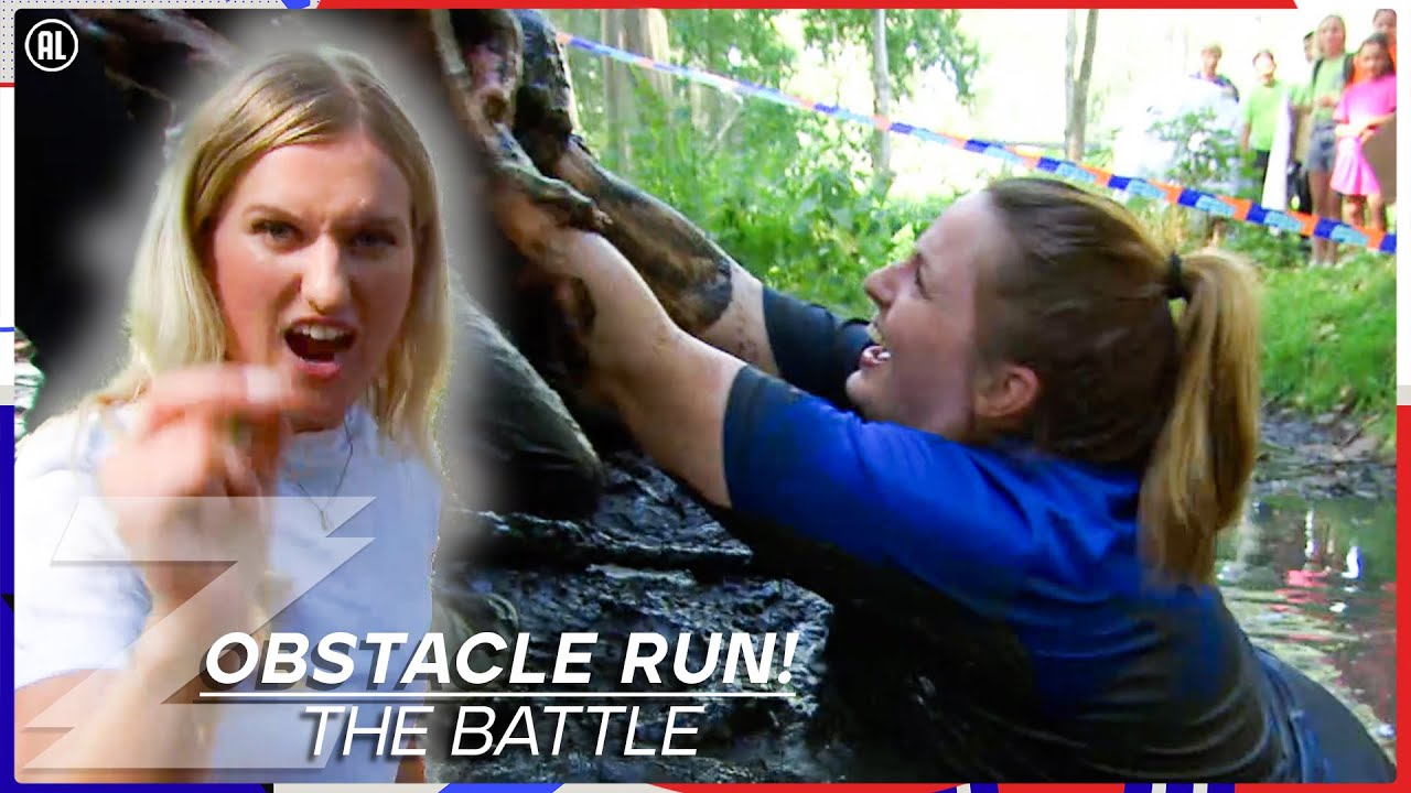 JUFFROUW IN DE BLUBBER!😱 | The Battle Obstacle Run | Zappsport |