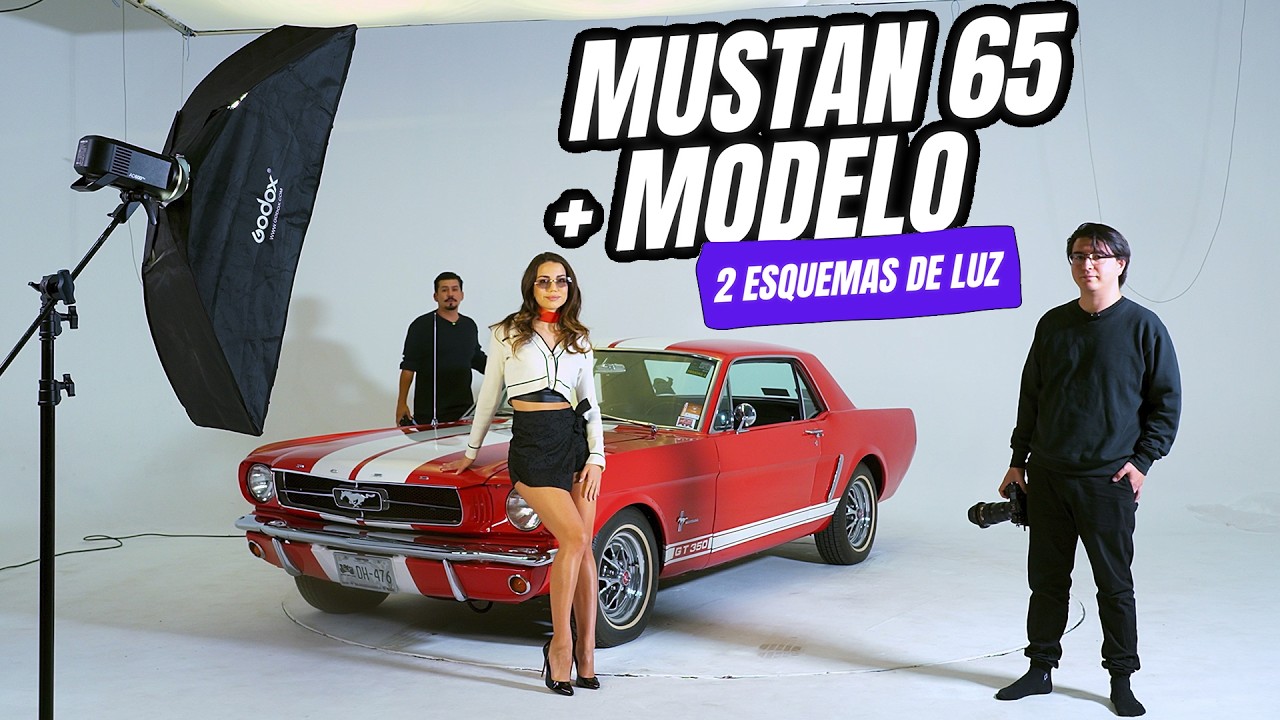 ¿Cómo se hace una sesión ÉPICA con un Mustang 1965 y una modelo increíble?