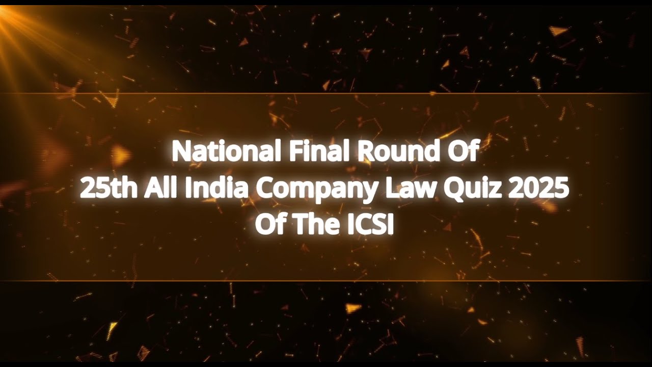 Final Round of 25th All India Company Law Quiz - organised by ICSI, CCGRT, New Town | #ddbangla