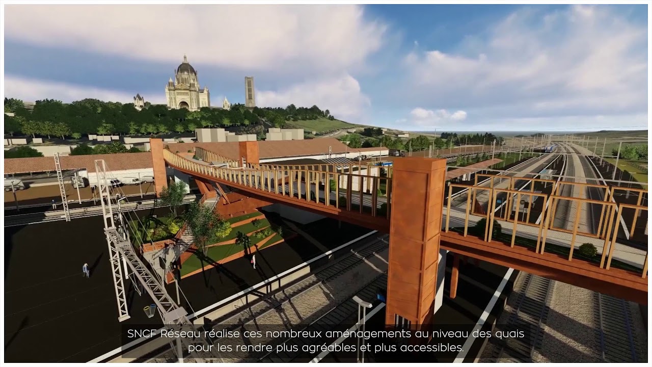 Les nouveaux aménagements de la gare de Lisieux