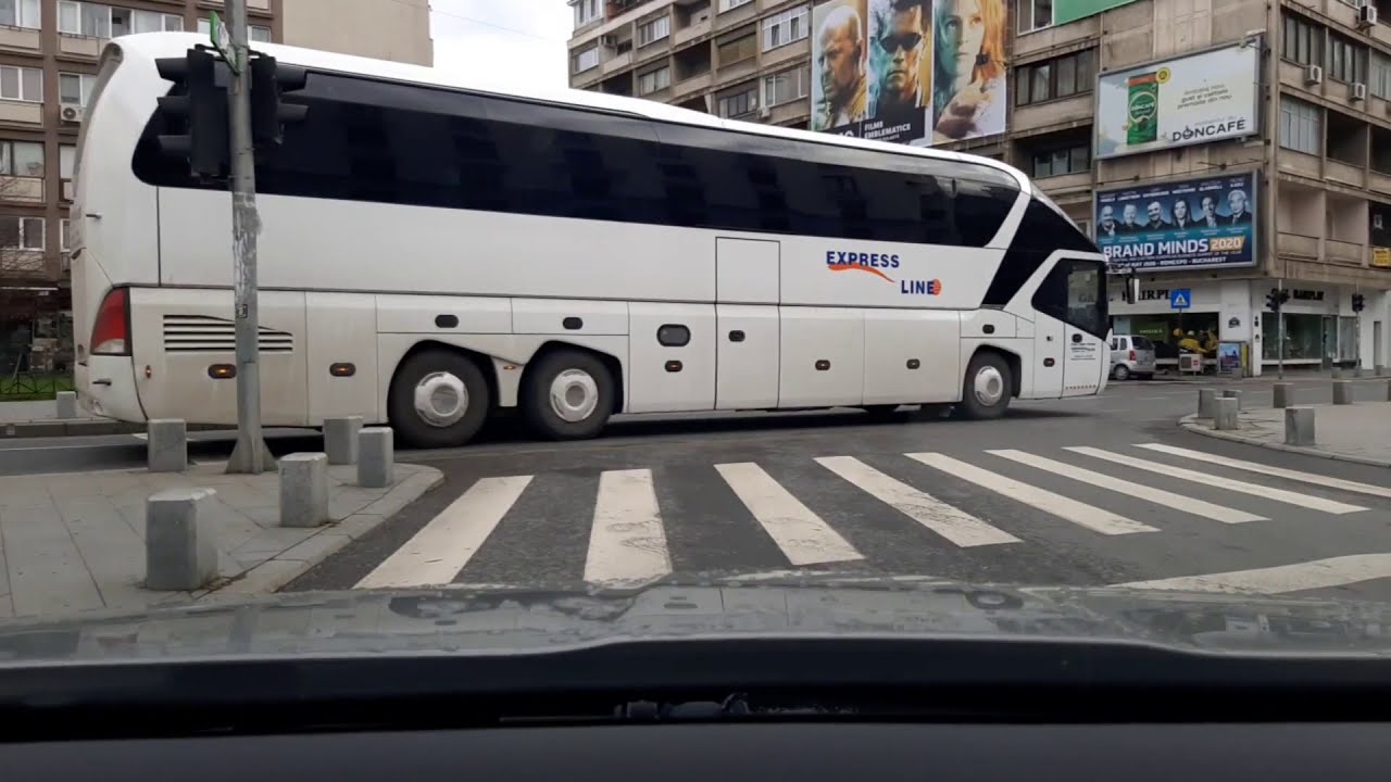 Driving through Bucharest Romania