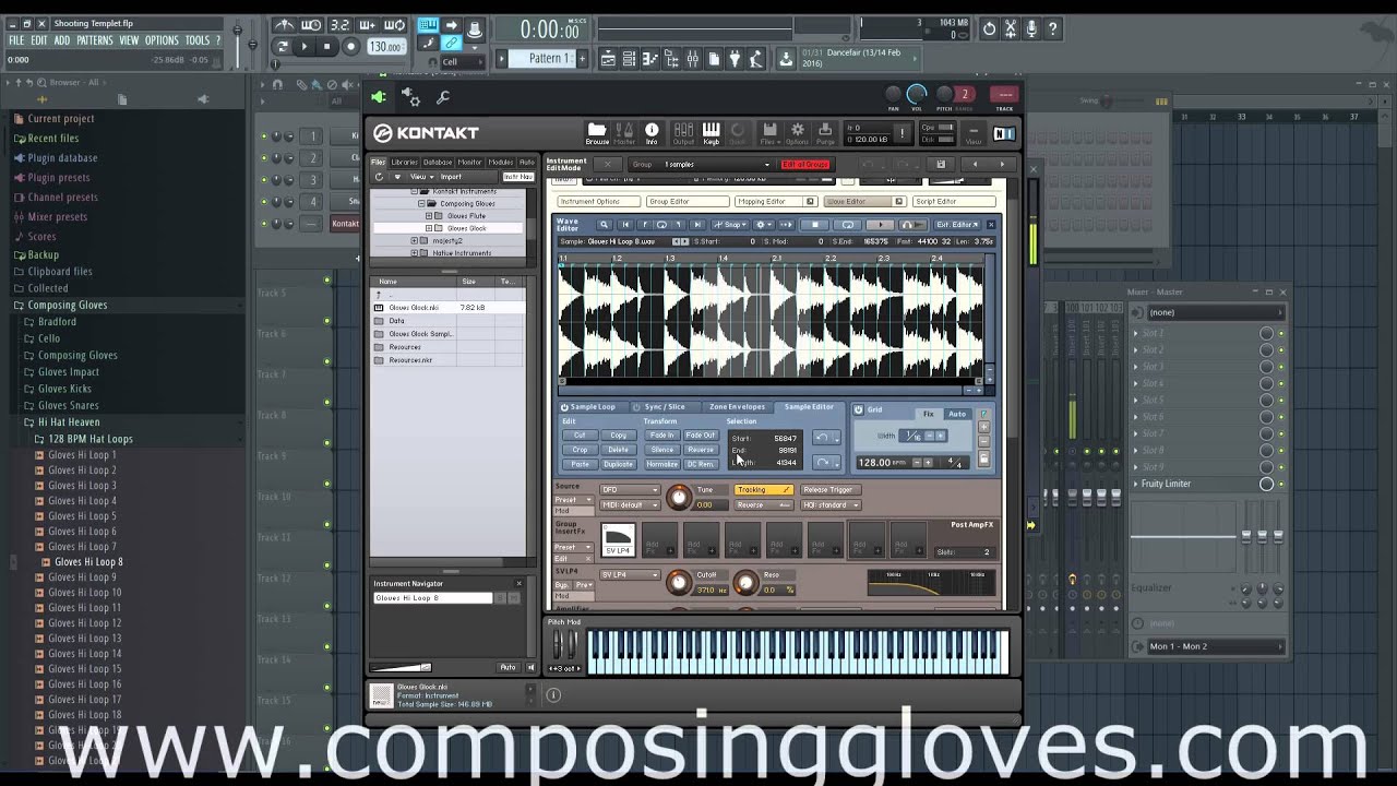 Kontakt From the Ground Up 28 - Waveform Sample Editor