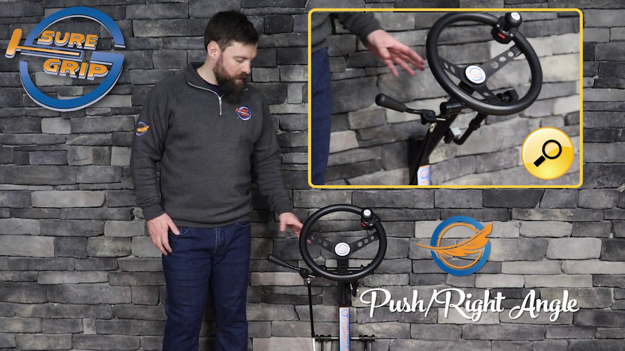 Sure Grip Featherlite Push Right Angle Hand Controls