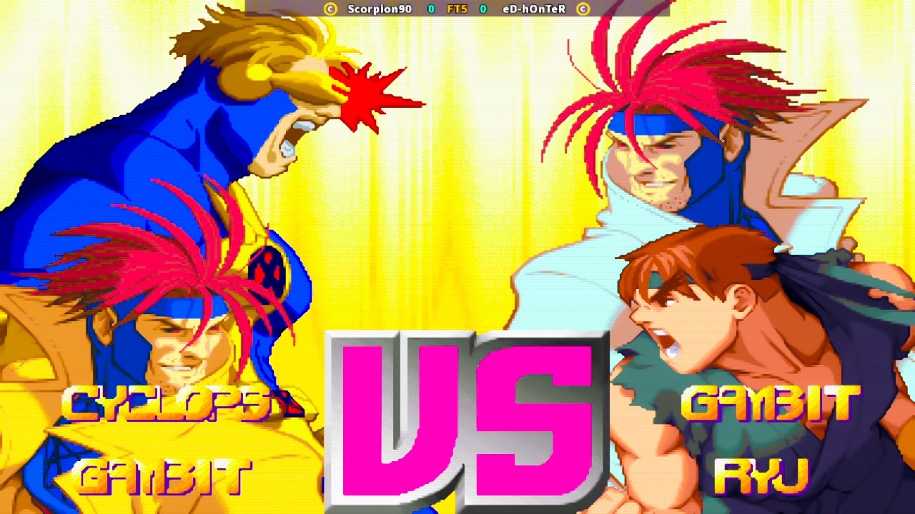 X-Men Vs Street Fighter - Scorpion90 Vs Ed-Honter