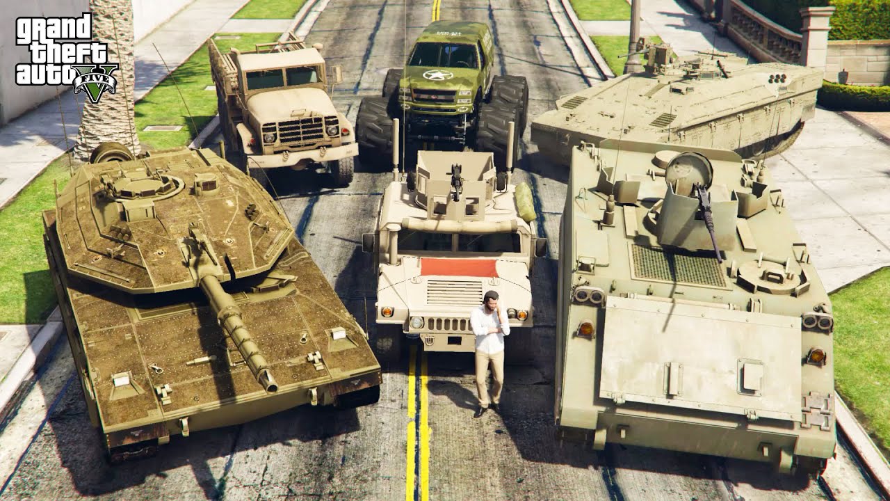 Stealing Israeli Military Vehicles in GTA V..! | [Israel Defence Forces] (GTA V Heist)