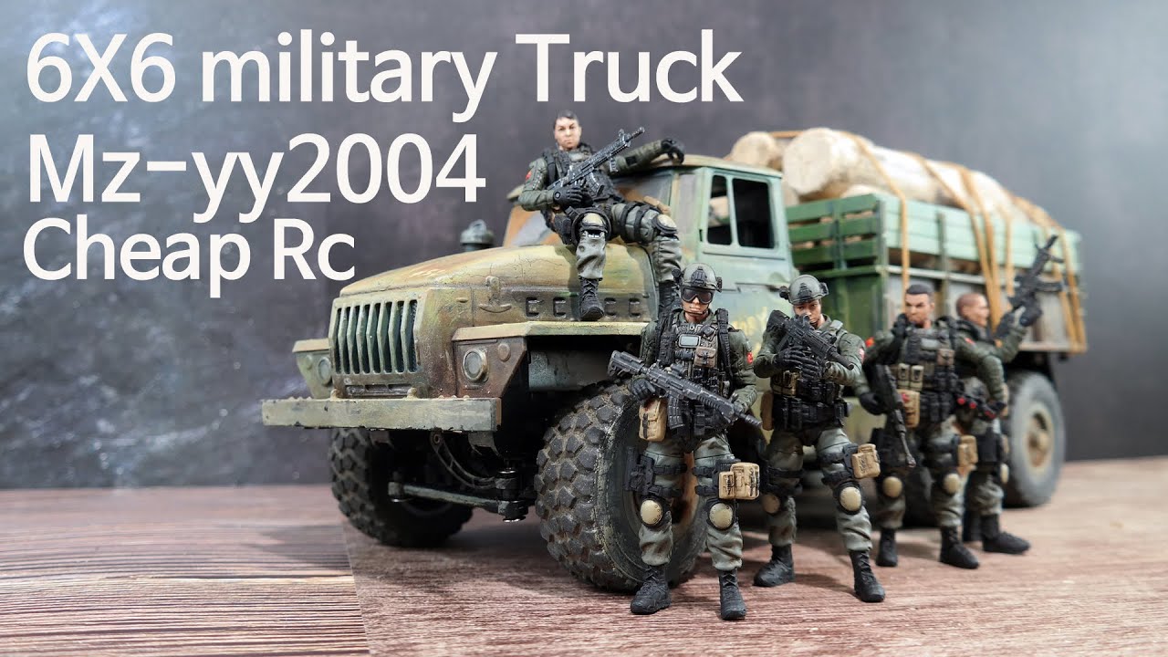 cheap but good 6x6 military rc truck Mz-yy2004  soviet Ural4320 저렴하지만 쓸만한 6X6 군사트럭  rc완구