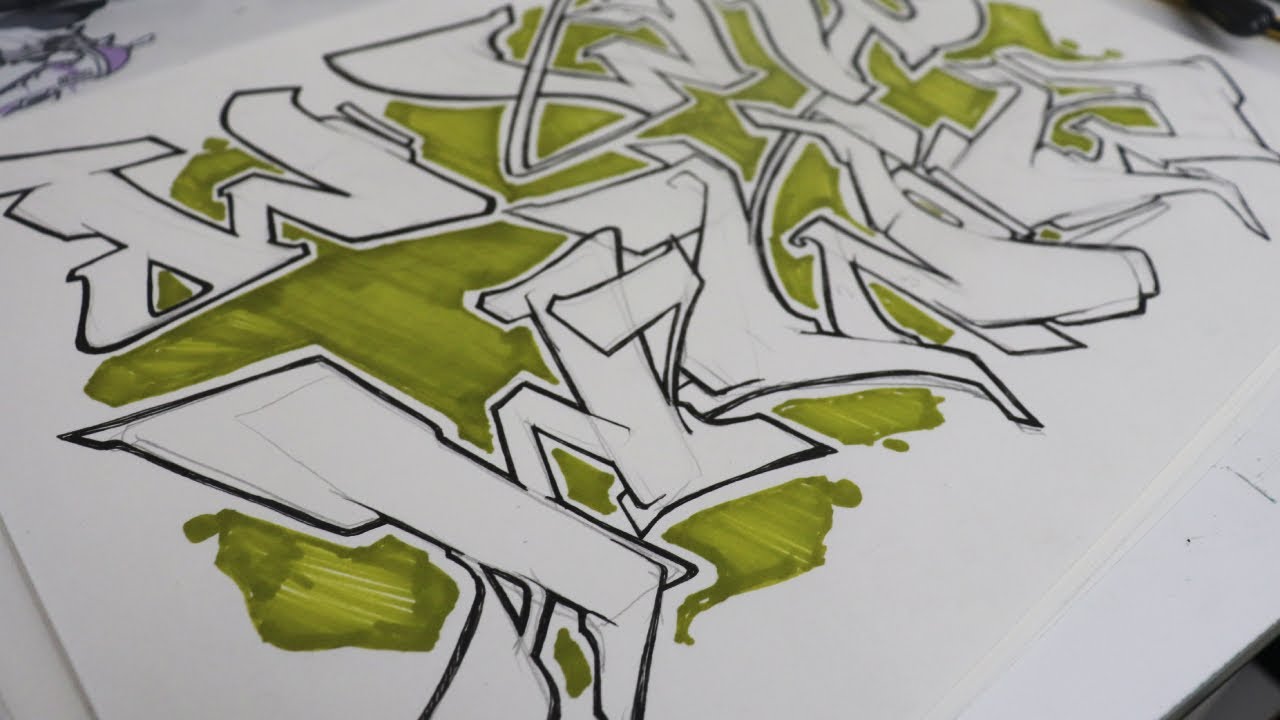 How to draw the graffiti letter W (6 Different ways)