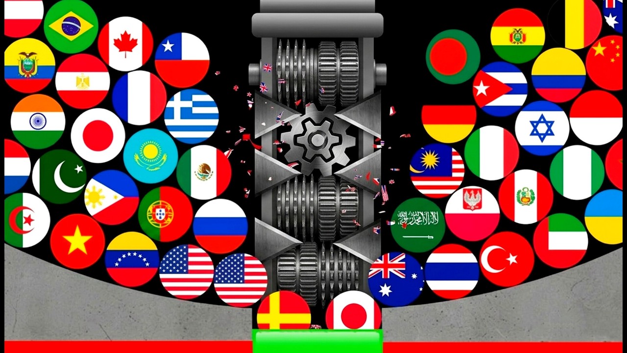 48 Countries Marble Race In Algodoo