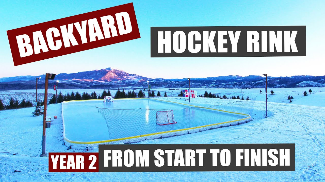 Backyard Hockey Rink From Start to Finish | Year 2 Expansion and Updates
