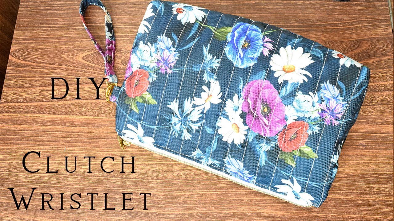 DIY Clutch Wristlet Pouch | Easy Pouch Making | Sewing Tutorial