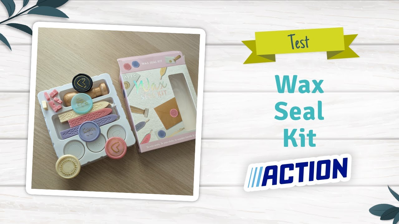 TEST et ASTUCES BATON de CIRE  ACTION- Wax Seal Kit, kite pour cachet de cire Action #tutoscrap