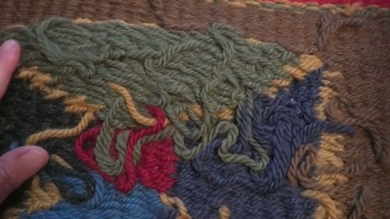 Tkaní koberců na rámovém stavu - Tejiendo alfombras