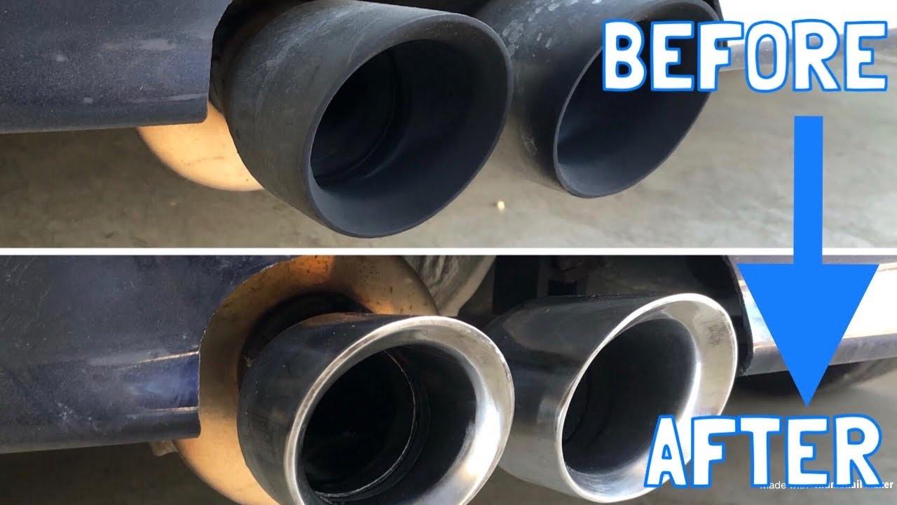 How to Clean Dirty Exhaust Tips in 5 Minutes!