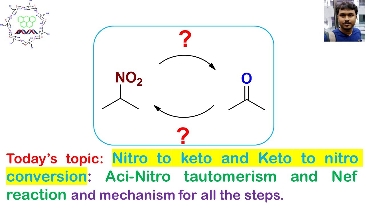 Nitro to keto & Keto to nitro conversion: Aci-Nitro tautomerism & Nef reaction & mechanism all steps