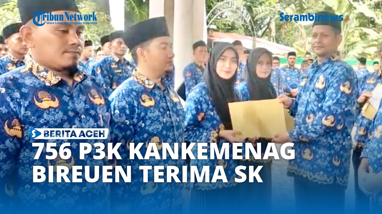 756 P3K Kankemenag Bireuen Terima SK, 50 Perangkat Desa Mengundurkan Diri