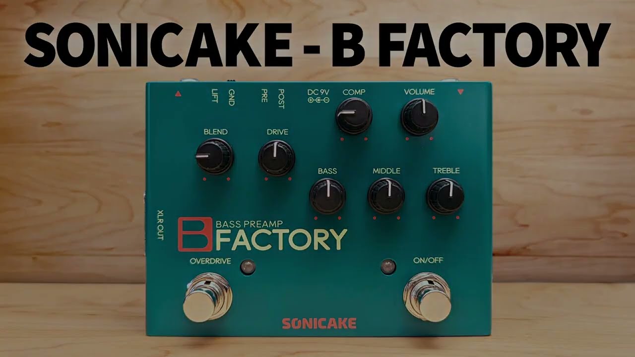 Sonicake B Factory Bass Preamp Pedal Demo