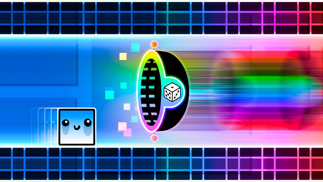 Geometry Dash, но ПОРТАЛ ТЕЛЕПОРТА СЛУЧАЙНЫЙ