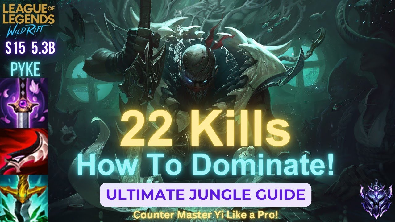 Wild Rift Pyke Jungle Guide - How To Carry - Build, Runes, Combos, Gameplay