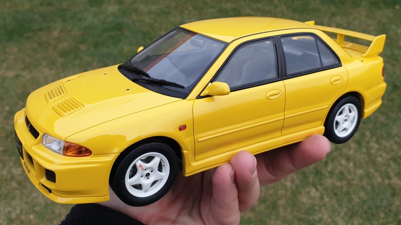Mitsubishi Lancer EVO III 1995 Dandelion Yellow - Otto-mobile 1/18 Unboxing