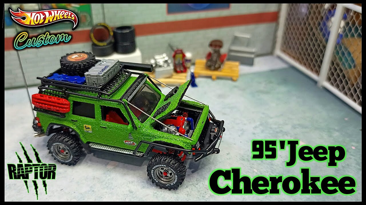 RAPTOR PAINT JEEP CHEROKEE HOT WHEELS CUSTOM