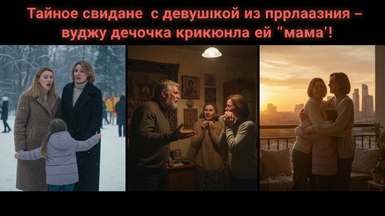 Тайное свидание с девушкой из приложения — вдруг девочка крикнула ей 'мама'!