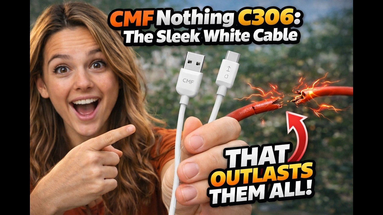 🚀 CMF Nothing C306: The Sleek White Cable That Outlasts Them All🚀#nothing#nothingphone2unboxing