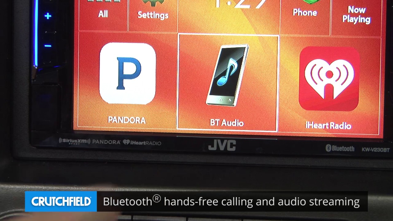 JVC KW-V230BT Display and Controls Demo | Crutchfield Video