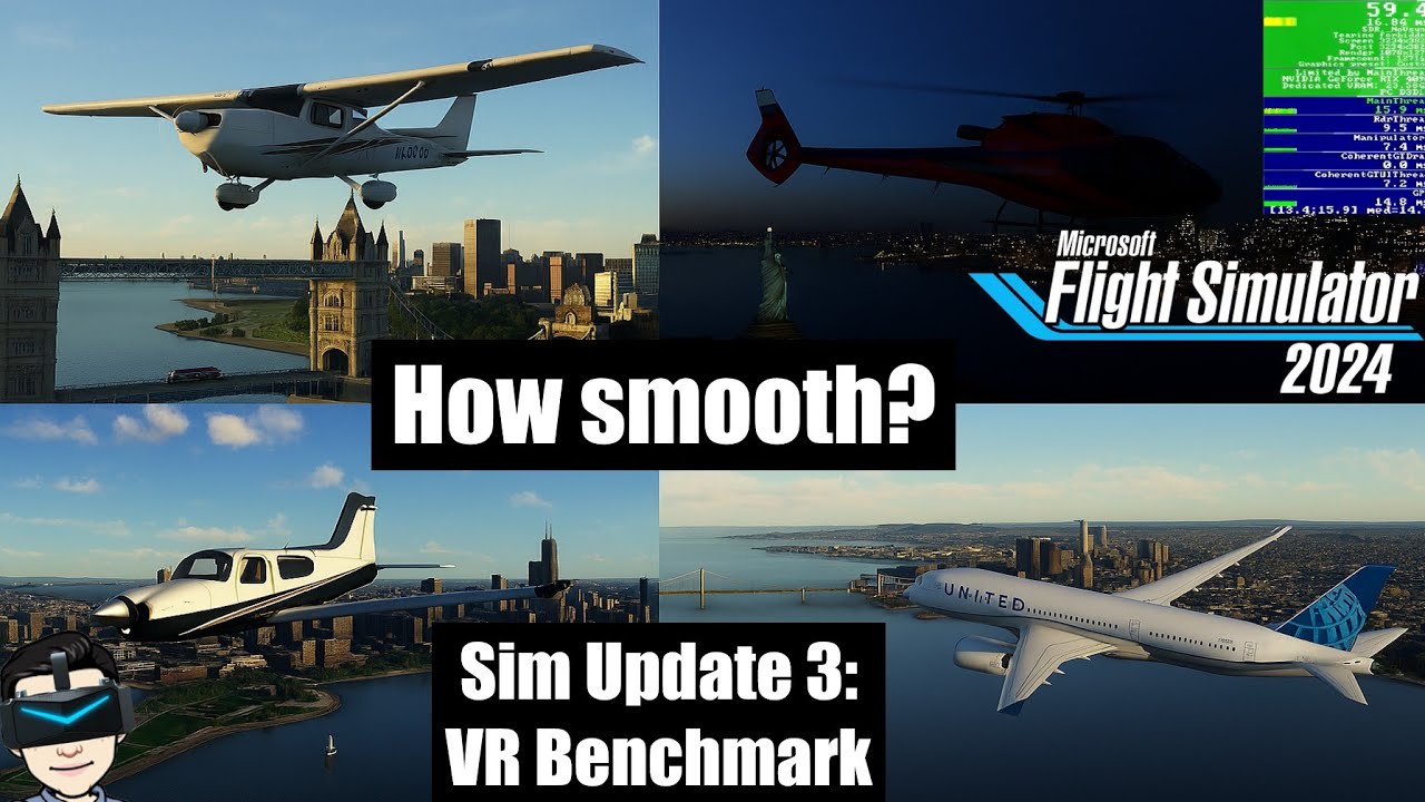 MSFS 2024 Sim Update 3 VR Performance Test: 5 Aircraft, 5 Cities 