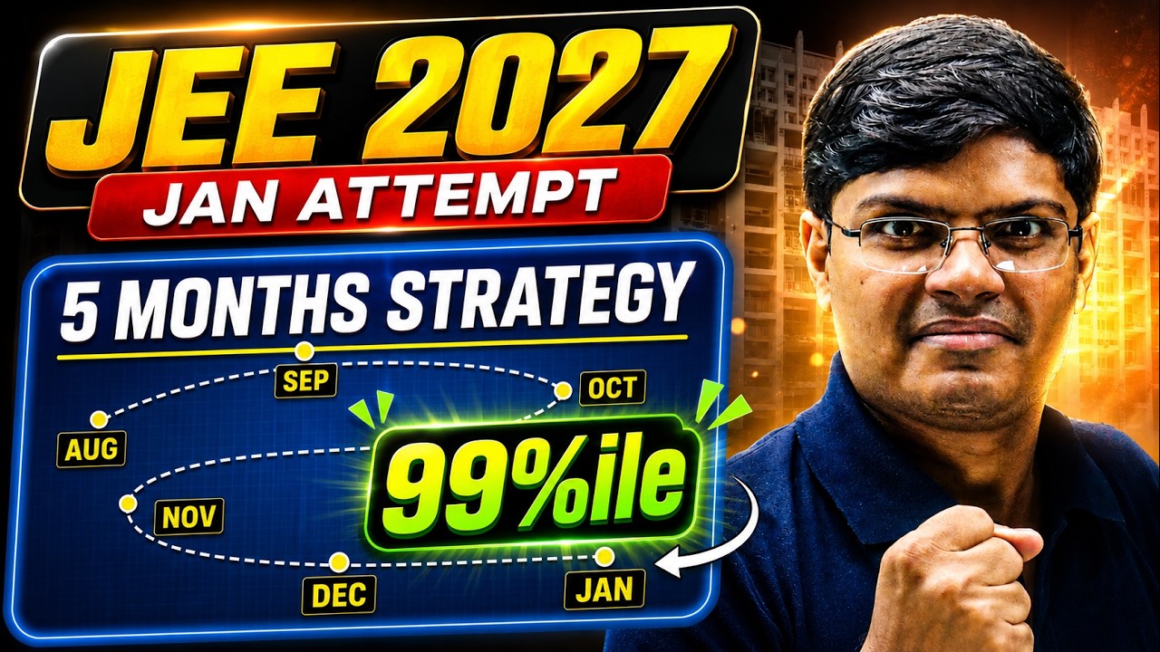 JEE 2027 : 99 Percentile in 5 Months | JEE Mains Complete Roadmap | IIT Motivation 🔥