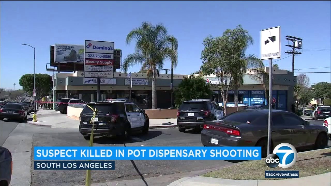 Armed suspect killed by officers at pot dispensary