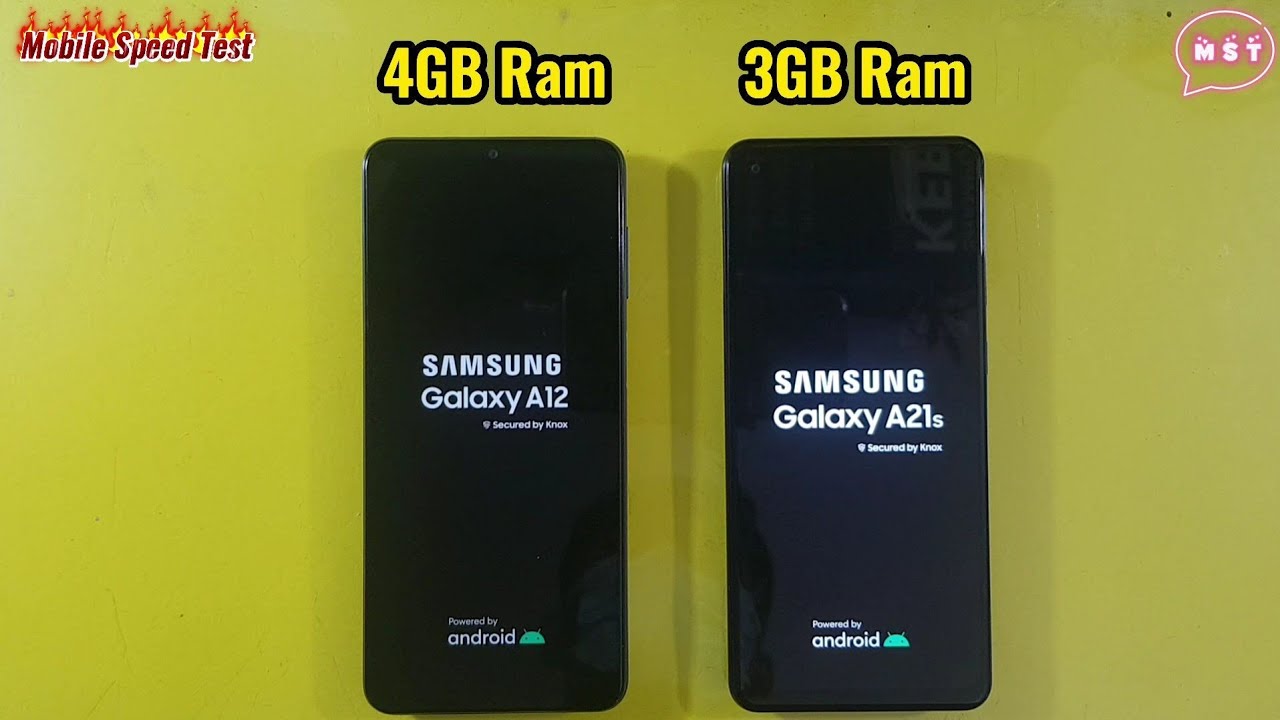 Samsung Galaxy A21s vs A12 Speed Test Comparison MST Mobile Speed Test Official