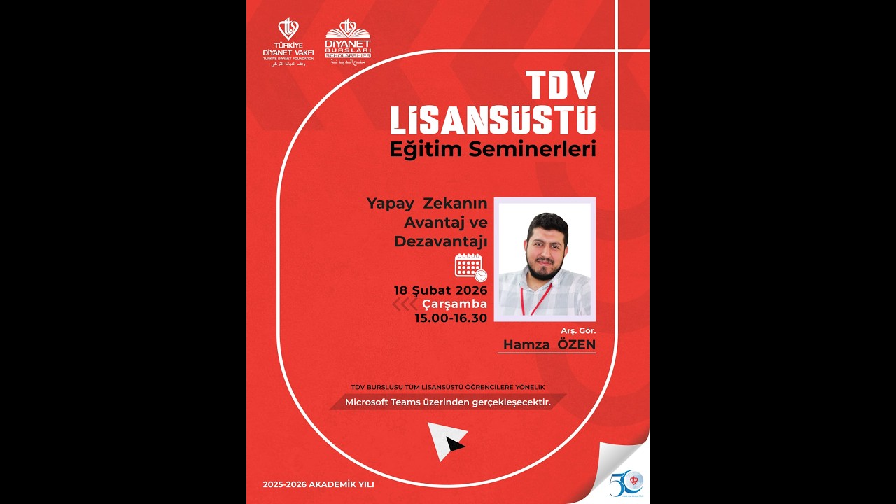 Araştırma Görevlisi Hamza ÖZEN / Yapay Zekanın Avantajı ve Dezavantajı